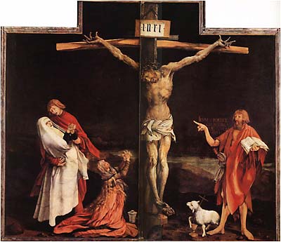 Gr&uuml;newald, Isenheim Altarpiece, The Crucifixion