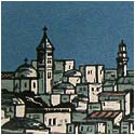 Jerusalem -- View of the Old City at Twilight