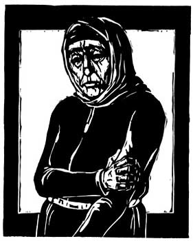 And the woman was left without her two boys and without her husband.