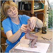 working with stiff clay