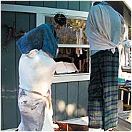 Wet plaster covered with wet cloths