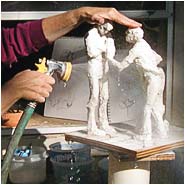 keeping the plaster wet