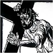 Station III - Jesus falls the first time