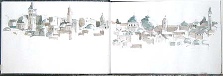 sketch drawn on site